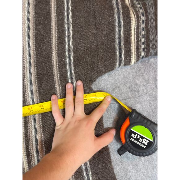 Vintage 90s Celtic Country Sweater Mens Medium Brown Striped Aztec Wool Fleece - Picture 3 of 4